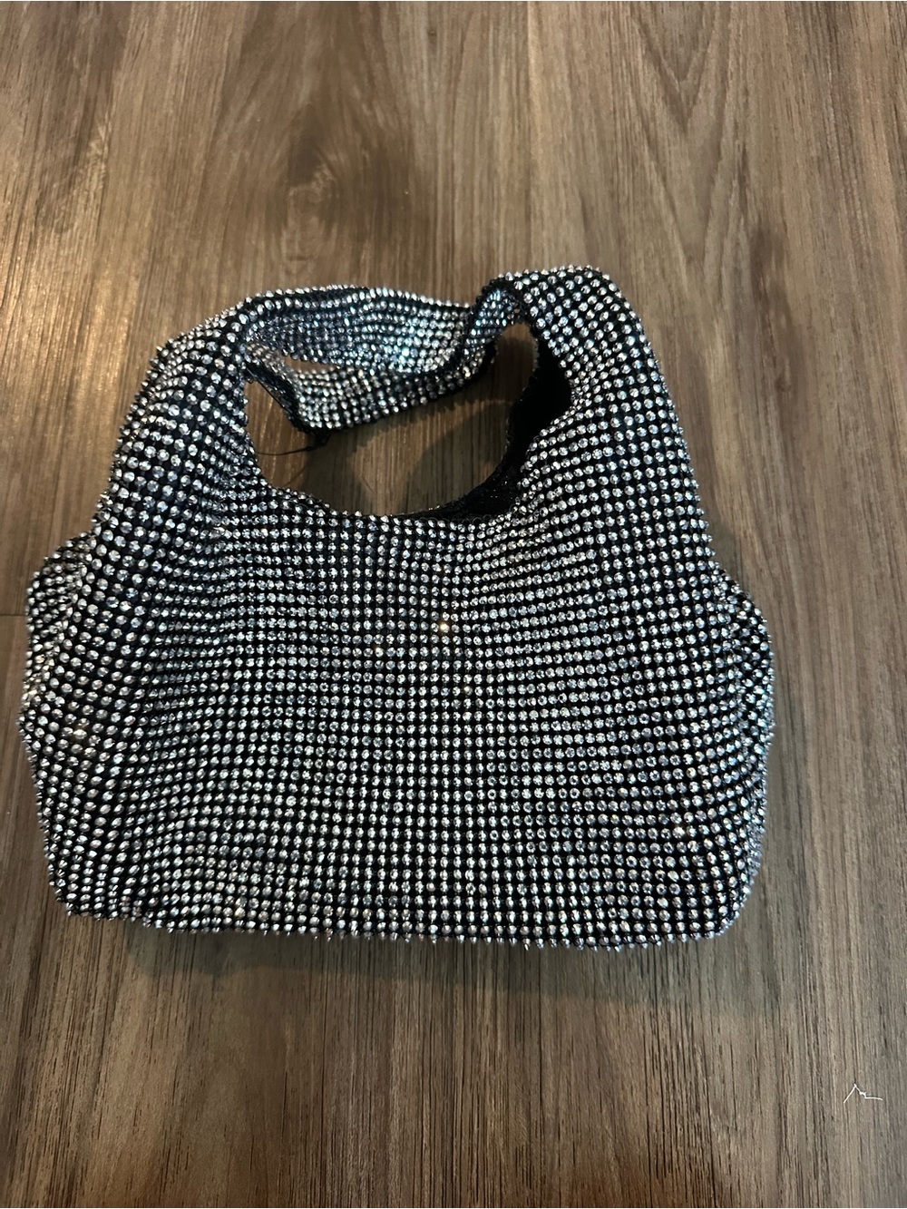 INC International Concepts Black Rhinestone Shoulder Bag
